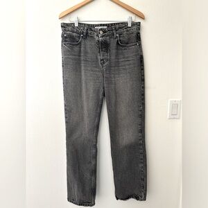 ZARA - straight leg faded black jean